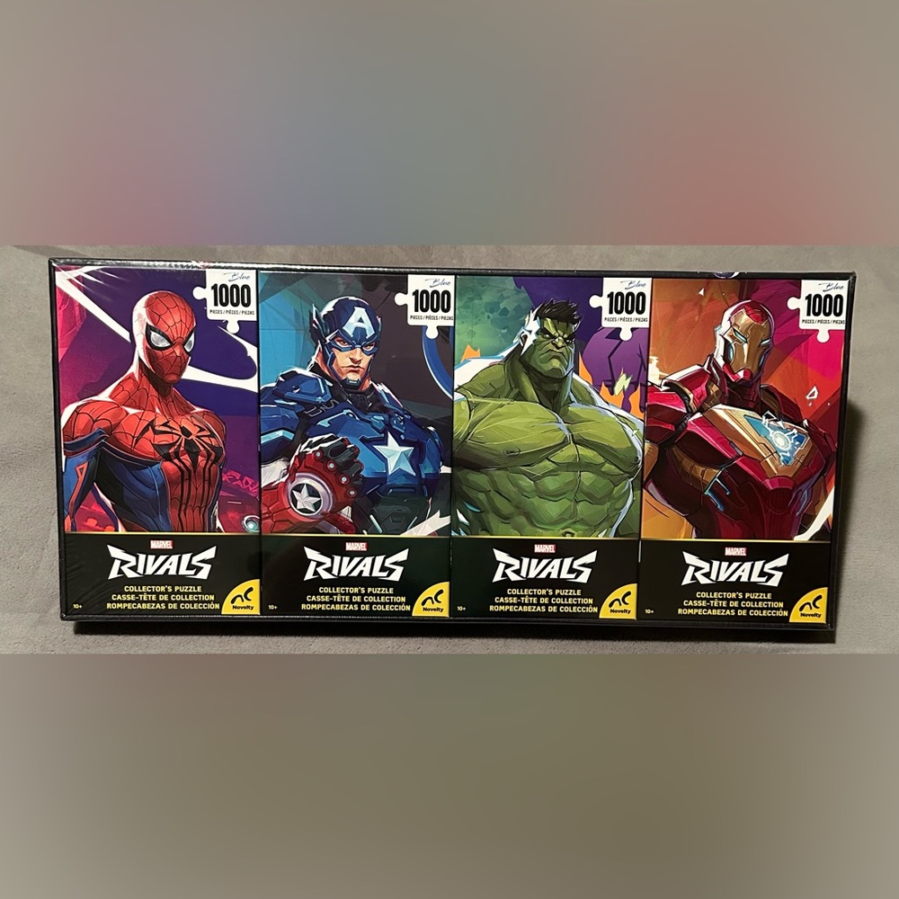 Marvel Rivals Collector’s Puzzle Set – 4-Pack (1000 Pieces Each)Brand New-Sealed